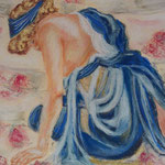 163 - l'escalier de roses - août 2020 - dimensions 40x50 non encadré