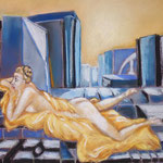 110 - Vue de la terrasse - pastels 2017 - non encadré