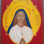 5 - Sainte Geneviève de Paris - dimensions 15x20 - peuplier - mars 2026 - vendue