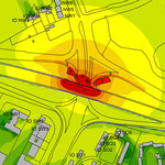 Baulärmprognose nach AVV-Baulärm für den Ersatzneubau der Autobahnbrücke der Autobahn GmbH in Büderich, Nordrhein-Westfalen