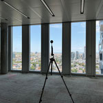 Erneute bauakustische Schallmessung für das Bürohochhaus 99 WEST in Frankfurt - Technikzentrale im 26.OG