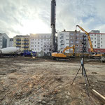 Baustellenlärmmessung - Neubau des Stadtquartiers Main Yard Grüne Gasse in der Stadtmitte Frankfurt am Main