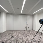 Bauakustische Schallmessung im Global Tower im August 2023, Frankfurt am Main, Hessen