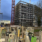 Dauerlärmüberwachung Baulärm auf der Baustelle Sommerhoffpark in Frankfurt am Main