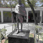 Denkmal für Mahatma Gandhi nahe dem Raj Ghat in Delhi, Indien