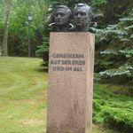Denkmal für die Kosmonauten Siegfried Jähn und Valeri Bykowski im Wissensschaftspark Albert Einstein, Telegrafenberg Potsdam