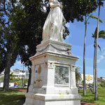 Denkmal in Fort-de-France, Martinique für Napoleons Ehefrau, Kaiserin Josefine, sie stammte aus Martinique, verhinderte die Abschaffung der Sklaverei, dafür wurde ihre Denkmal 1991 geköpft