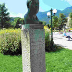 Denkmal für den Komponisten Emmerich Kalmann im Kurgarten von Bad Ischl