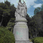 Denkmal für Lord Byron, romantischer Dichter und Philhelene in Athen