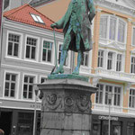 Denkmal für den dänisch-norwegischen Dichter Ludvig Baron Holberg in Bergen