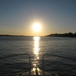 couché de soleil sur l'estuaire
