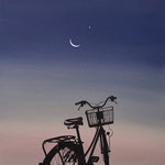 自転車,2025（45×45cm）