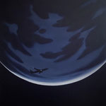 ムーンフライト,2023（45×45cm）