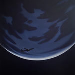ムーンフライト,2023（45×45cm）