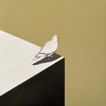 白い鳩#1,2024（30×30cm）