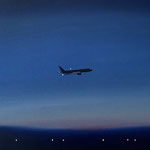 ナイトフライト,2024（45×60cm）