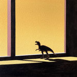 窓辺の恐竜#1,2023（30×30cm）