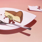 チーズケーキ,2023（45×60cm）