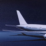 飛行機,2024（20×30cm）