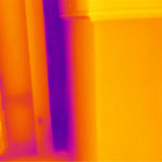 Infrarot-Thermografie des Leibungsbereiches des Fensters
