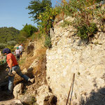 Etat du mur à l'ouverture de chantier