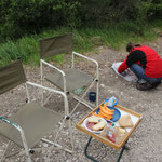 Brotzeit beim Giro d`Italia