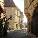 Les rues près du port de Bergerac