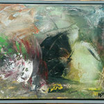 Encaustic Wachsbild auf Leinwand mit Holzrahmen 40cm  x 30 cm © KunstMomente Christine Dablander