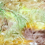 Encaustic Wachsbild auf Leinwand mit Holzrahmen 50cm  x 70 cm © KunstMomente Christine Dablander