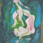 Im Frühling  2000;  Gouache auf Papier;  60x80 cm