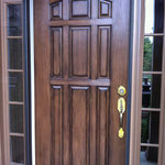 Painted Wood Finish with Dark Detailing and UV Topcoat