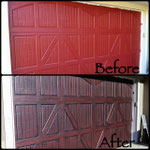 This homeowner chose a Red Mahogany type finish
