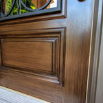 With its UV top coating this door will last much longer than a typical stain