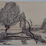 Petit paysage, cuivre, sans date.