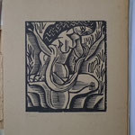 Bouquet, Femme nue à l'écharpe, 15,4 x 13,9, Album Ziniar Nov. 1920.
