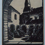 Le cloître de Crémieux, bois, 1933.