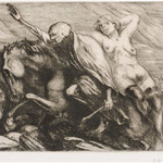 Sénard, La femme et la mort, eau-forte.