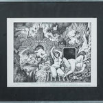 Sans date. La destruction de Sodome et Gomorrhe, lithographie, 33 x 42,5.