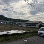 本明の田んぼに水が入りました