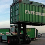 click on the picture to see our laden container-handlers