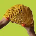 Cappello estivo all'uncinetto con perline cucite a mano. Disponibile in vari colori tenui e naturali € 22