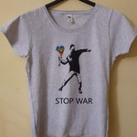 Bansky t-shirt  dipinta a mano - 19,90€  + spedizione 8,90 €  oppure Stampa DTG 19,90€ spedizione gratis 