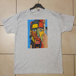 uomo africano € 29,90 - Spedizione gratuita (disegnata e dipinta a mano, colori di ottima qualità indelebili per tessuto)