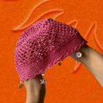 Cappello estivo all'uncinetto con perline cucite a mano. Disponibile in vari colori tenui e naturali € 22