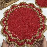sottopiatti uncinetto set 4 pezzi 24,90 spedizione gratuita