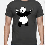 Bansky -t-shirt personalizzata dipinta a mano -taglie e colori a scelta 19,90 €  + spedizione  8,90 € 