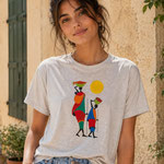 tema Africa € 29,90 Spedizione gratuita (disegnata e dipinta a mano, colori di ottima qualità indelebili per tessuto)