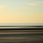 St.Peter Ording 2 Abendaufnahme horizontal verfremdet, Gicleè Druck auf Leinen 90x90 cm auf Keilrahmen Copyright  www.mmbenzner.de