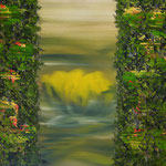 Öl auf 100% Leinwand           130 x 110 cm