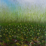 Öl . Schilff auf 100% Leinwand         90 x 80 cm